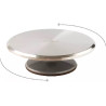 Piatto girevole in alluminio da Decora: girotorta antiscivolo di diametro 31 cm ed altezza 9,5 cm Piatto girevole in alluminio da Decora: girotorta antiscivolo di diametro 31 cm ed altezza 9,5 cm