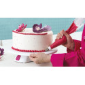 Piatto girevole per decorare torte o piatto giro-torta con base e blocco di ø32xh7 cm da Decora