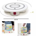 Piatto girevole per decorare torte o piatto giro-torta con base e blocco di ø32xh7 cm da Decora