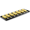 V Gel 03 nero Silikomart: set 2 vassoi neri in policarbonato ideali per gelati e monoporzioni 119x395,5xh13 mm V Gel 03 nero Silikomart: set 2 vassoi neri in policarbonato ideali per gelati e monoporzioni 119x395,5xh13 mm