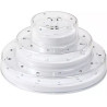 Pop stand white Silikomart: espositore 3 piani bianco per cake pops easy pops e finger mini su stecco ø22,5xh11 cm Pop stand white Silikomart: espositore 3 piani bianco per cake pops easy pops e finger mini su stecco ø22,5xh11 cm