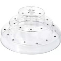 Pop stand white Silikomart: espositore 3 piani bianco per cake pops easy pops e finger mini su stecco ø22,5xh11 cm