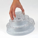 Pop stand white Silikomart: espositore 3 piani bianco per cake pops easy pops e finger mini su stecco ø22,5xh11 cm