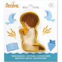 Tagliapasta comunione bimbo Decora: sagoma in plastica a forma di bambino 9x5xh2,2 cm