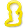 Tagliapasta comunione bimbo Decora: sagoma in plastica a forma di bambino 9x5xh2,2 cm