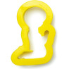 Tagliapasta comunione bimbo Decora: sagoma in plastica a forma di bambino 9x5xh2,2 cm Tagliapasta comunione bimbo Decora: sagoma in plastica a forma di bambino 9x5xh2,2 cm