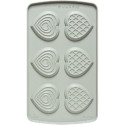 Duo Cuore Decora: coppia di stampi silicone con 6 cuori 6,8x6,3xh2,3 cm ideali per biscotto gelato