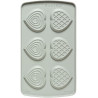 Duo Cuore Decora: coppia di stampi silicone con 6 cuori 6,8x6,3xh2,3 cm ideali per biscotto gelato Duo Cuore Decora: coppia di stampi silicone con 6 cuori 6,8x6,3xh2,3 cm ideali per biscotto gelato