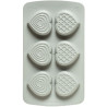Duo Cuore Decora: coppia di stampi silicone con 6 cuori 6,8x6,3xh2,3 cm ideali per biscotto gelato Duo Cuore Decora: coppia di stampi silicone con 6 cuori 6,8x6,3xh2,3 cm ideali per biscotto gelato