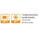 Duo Cuore Decora: coppia di stampi silicone con 6 cuori 6,8x6,3xh2,3 cm ideali per biscotto gelato