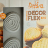 Duo Cuore Decora: coppia di stampi silicone con 6 cuori 6,8x6,3xh2,3 cm ideali per biscotto gelato