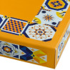 Scatola regalo rettangolare portadolci piastrelle modern Decora: box auto-montante in cartoncino 23x16xh5 cm Scatola regalo rettangolare portadolci piastrelle modern Decora: box auto-montante in cartoncino 23x16xh5 cm