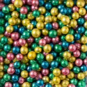 Da ø2 a ø7 mm perline colori assortiti metallizzato 100 g di Decora