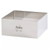 Cornice quadrata 28x28xh 4,5 cm Decora: sagoma in acciaio inox di forma quadrata senza punti di saldatura
