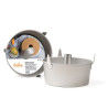 Stampo angel food cake di ø25xh11,5 cm da Decora: tortiera per chiffon cake in alluminio anodizzato