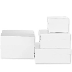 Da 20 a 50 cm scatola quadrata per dolci in cartoncino bianco da Decora