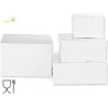 Da 26 a 50 cm scatola quadrata per dolci in cartoncino bianco Decora Da 26 a 50 cm scatola quadrata per dolci in cartoncino bianco Decora