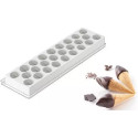 Stampo mini gelati Fiamma da Silikomart a forma di fiamma per mini cialde a forma di cono