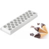 Stampo mini gelati Fiamma da Silikomart a forma di fiamma per mini cialde a forma di cono