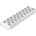Fiamma Silikomart: stampo silicone 26 mini gelati su cono ø3xh3,5 cm con vassoio 12x40 cm