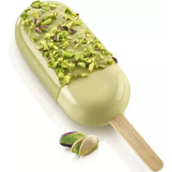 Gel 14 3D Silikomart: set 2 stampi gelati tridimensionali + 1 Vassoio + 50 bastoncini stecco in legno di faggio