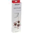 Silikomart Mini Kube01 – Stampo in Silicone per Mini Gelati su Stecco e Cioccolatini | Cubo 2×2×2cm | Set 2 Pz + Vassoio