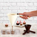 Imbuto dosatore con base Decora ø13xh12,5 cm: colino per dosare creme e cioccolato