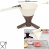 Imbuto dosatore con base Decora ø13xh12,5 cm: colino per dosare creme e cioccolato Imbuto dosatore con base Decora ø13xh12,5 cm: colino per dosare creme e cioccolato