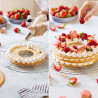 Griglia raffredda torte e di colaggio tonda in acciaio inox diametro 32 cm, da Decora Griglia raffredda torte e di colaggio tonda in acciaio inox diametro 32 cm, da Decora