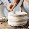 Griglia raffredda torte e di colaggio tonda in acciaio inox diametro 32 cm, da Decora Griglia raffredda torte e di colaggio tonda in acciaio inox diametro 32 cm, da Decora