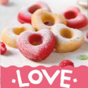 Love Decora teglia acciaio antiaderente 6 ciambelle cuore ø7,5xh2,3 cm