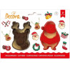Set 2 Tagliapasta 1 Babbo Natale e 1 Testa di Renna in plastica da Decora Set 2 Tagliapasta 1 Babbo Natale e 1 Testa di Renna in plastica da Decora