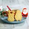 Set 2 tagliapasta 1 babbo natale e 1 testa di renna in plastica da Decora Set 2 tagliapasta 1 babbo natale e 1 testa di renna in plastica da Decora