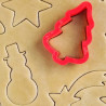 Set 2 tagliapasta 1 albero di natale e 1 pupazzo di neve in plastica da Decora Set 2 tagliapasta 1 albero di natale e 1 pupazzo di neve in plastica da Decora