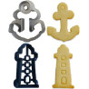 Tagliapasta mare Decora 1 tagliapasta ancora e 1 tagliapasta faro in plastica