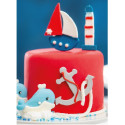 Tagliapasta mare Decora 1 tagliapasta ancora e 1 tagliapasta faro in plastica