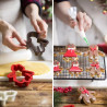 Gingerbread family Decora: set 4 taglia biscotti la famiglia di pan di zenzero in plastica Gingerbread family Decora: set 4 taglia biscotti la famiglia di pan di zenzero in plastica
