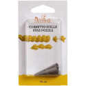 Bocchetta Stella Aperta numero 14 di Ø1,7×h3,5 cm: Cornetto serie Stella Aperta in acciaio inox da Decora