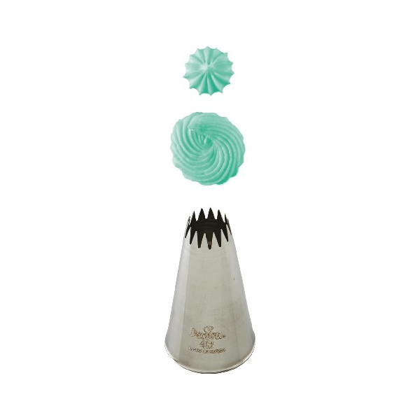 Bocchette o cornetti Speciali numero 4B stella aperta in acciaio inox da Decora