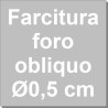 Cornetto speciale n. 230 Farcitura Decora: beccuccio per bignè in acciaio inox con foro di uscita obliquo ø0,5 cm
