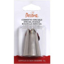 Cornetto speciale grande n. F5 Decora: bocchetta per zeppola di San Giuseppe in acciaio inox stella aperta ø1,5 cm