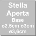 Da 4B a 8B Cornetto speciale stella aperta in acciaio inox Decora