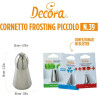 Bocchetta numero 39 o cornetto speciale frosting piccolo in acciaio inox da Decora Bocchetta numero 39 o cornetto speciale frosting piccolo in acciaio inox da Decora