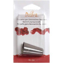 Cornetto multiforo 234 inox Decora: bocchetta in acciaio inox senza punti di saldatura di ø2,5xh4 cm confezionato in blister