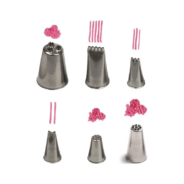 Cornetti Multiforo in varie forme in acciaio inox da Decora