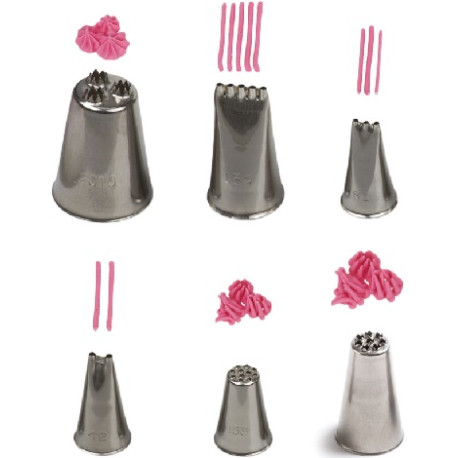 Cornetti Multiforo in varie forme in acciaio inox da Decora Cornetti Multiforo in varie forme in acciaio inox da Decora