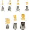 Cornetti intreccio varie forme in acciaio inox con decoro effetto cestino intrecciato da Decora Cornetti intreccio varie forme in acciaio inox con decoro effetto cestino intrecciato da Decora