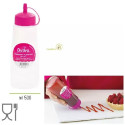 Kit Bottiglia dispenser 500 ml e tappo bucherellato annaffiatore per bagna in plastica da Decora