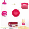 Kit Bottiglia dispenser 750 ml e tappo bucherellato annaffiatore per bagna in plastica da Decora Kit Bottiglia dispenser 750 ml e tappo bucherellato annaffiatore per bagna in plastica da Decora