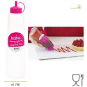 Kit Bottiglia dispenser 750 ml e tappo bucherellato annaffiatore per bagna in plastica da Decora